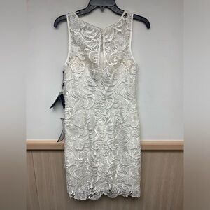 Adrianna Papell Dress - White - Size 4. New With Tags.